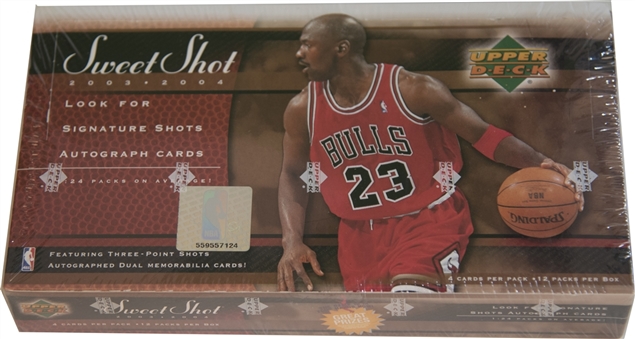2003/04 Upper Deck Sweet Shot Basketball Unopened Box (12 Packs)